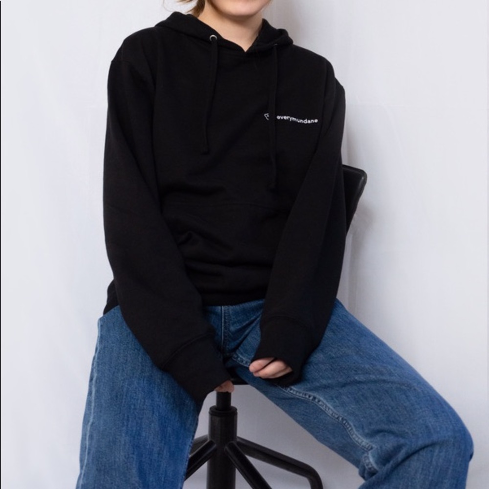 Black egg hoodie